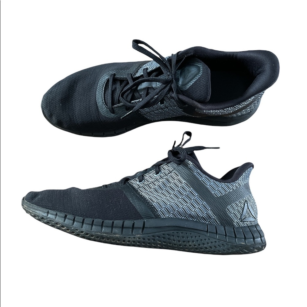 Reebok Black Mesh Lace Up Mens Sneakers Size 13